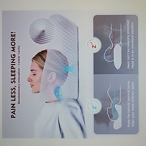 osteo Bedding Osteo Cervical Queen Pillow Neck Pain Relief Hollowdesign Orthopedic Contour